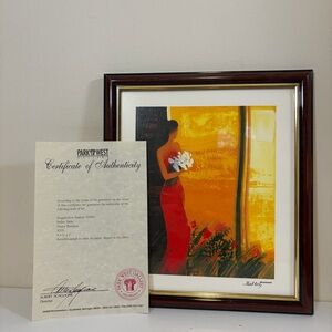 Emile Bellet"Pleine Floraison" Seriolithograph Signed  COA  2002 8.5" x 7"